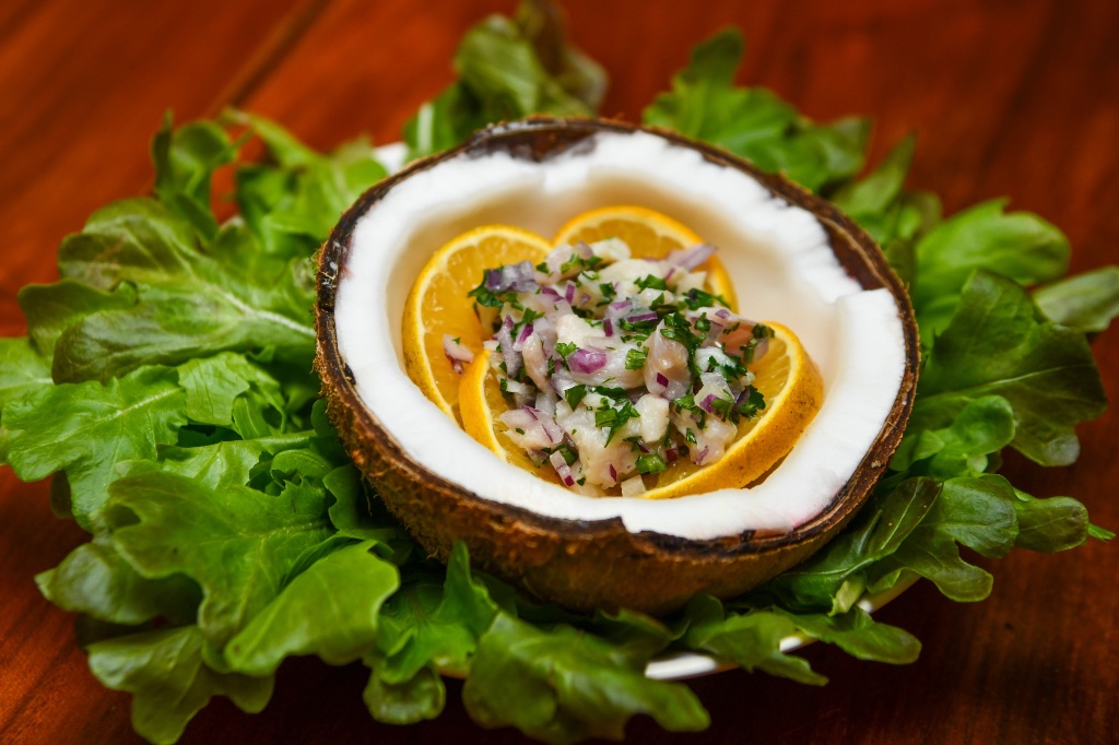 Coconut Ceviche — Food Photography